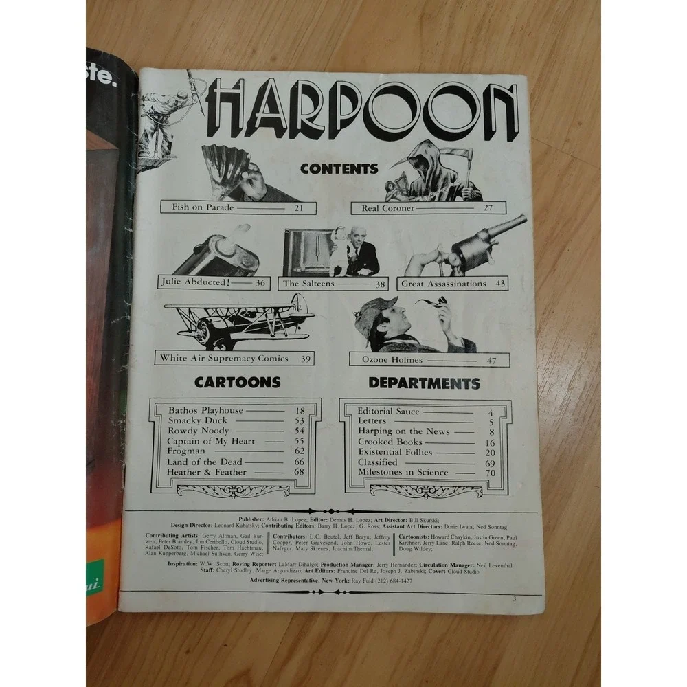 Harpoon #2 1st app Dope Rider by Kirchner! Comix! humor mag 1974 Histrionic I270